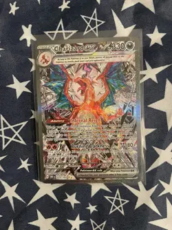 Pokemon TCG Charizard EX Sir Obsidian Flames 223/197 Full Art Secret Rare Card - Image 1