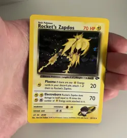 Rocket's Zapdos (2000) 15/132 Holo Gym Challenge Unlimited Pokemon Card - NM 🔥 - Image 1