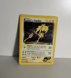 Rocket's Zapdos (2000) 15/132 Holo Gym Challenge Unlimited Pokemon Card - NM 🔥 - Image 4