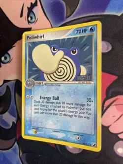 Poliwhirl 68/115 EX Unseen Forces Reverse Holo Stamped Pokemon Card 2005 #68 MP+ - Image 3