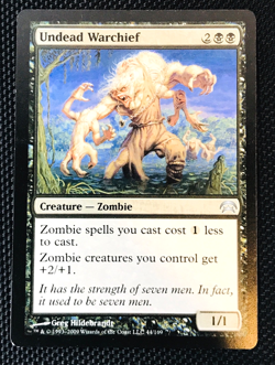 Undead Warchief MTG Magic the Gathering Card 2009 Regular WOTC 🔥📈 - Image 1