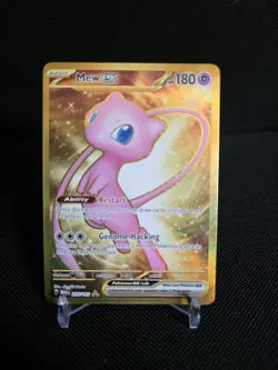 Pokemon Mew EX 205/165 Scarlet and Violet 151 Gold Hyper Rare Card NM+ Condition - Image 1