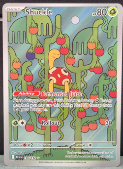 Shuckle Illustration Rare 136/132 Mega Evolution Pokemon TCG Near Mint Card NM - Image 1