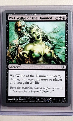 2004 MTG Magic the Gathering Unhinged #66 Wet Willie of the Damned WOTC Card - Image 1
