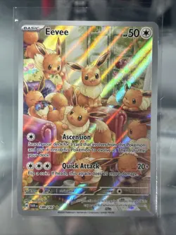 Pokemon Eevee Holo TCG Card 188/167 Sv06 Twilight Masquerade NM - Image 1