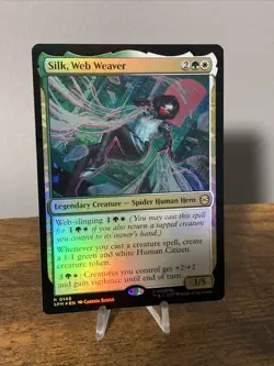 Silk Web Weaver FOIL #145 NM/M MTG Spiderman Magic Card - Image 2