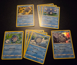 Poliwag (5x), Poliwhirl (3x), & Poliwrath - Pokemon Cards mini-set - Image 1