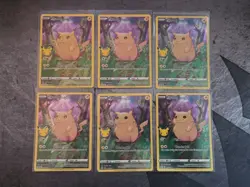 Pikachu Celebrations Card #005/025 Lot of 6 NM 25th Anniversary TCG Holo - Image 1