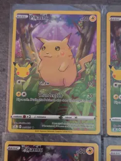 Pikachu Celebrations Card #005/025 Lot of 6 NM 25th Anniversary TCG Holo - Image 3
