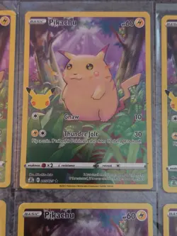 Pikachu Celebrations Card #005/025 Lot of 6 NM 25th Anniversary TCG Holo - Image 4