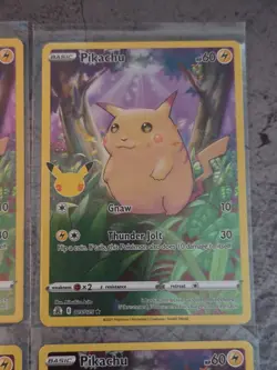Pikachu Celebrations Card #005/025 Lot of 6 NM 25th Anniversary TCG Holo - Image 5