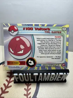 Topps Pokemon Tv Animation Series Voltorb Foil Card - Image 2