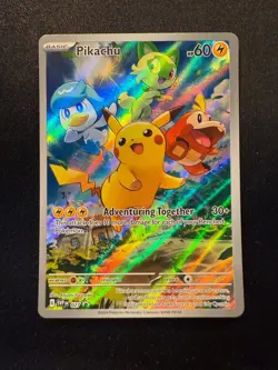 Pikachu SVP 027 Pokemon TCG S&V Paldea Evolved Black Star Promo Card - Image 1