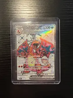 Pokemon TCG Charizard EX Sv03: Obsidian Flames Holo Ultra Rare Card 215/197 - Image 1