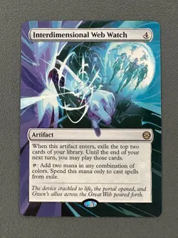 Interdimensional Web Watch MTG Marvel's Spider-Man Hand Painted Full Altered Art - Image 1