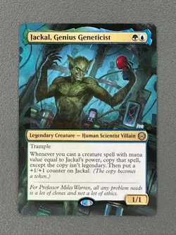 Jackal, Genius Geneticist MTG Marvel's Spider-Man Hand Painted Full Altered Art - Image 1