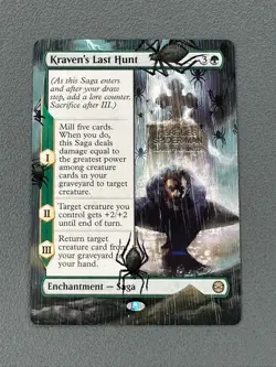 Kraven's Last Hunt MTG Marvels Spider-Man Hand Painted Extended Full Altered Art - Image 1