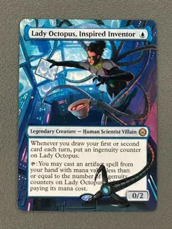 Lady Octopus, Inspired Inventor MTG Marvel's Spider-Man Hand Painted Altered Art - Image 1