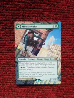 Miles Morales / Ultimate Spider-Man Marvel's Spider-Man Hand Painted Altered Art - Image 2
