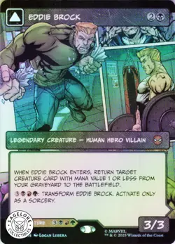MTG Eddie Brock (0224) (Borderless) (224) | NM Foil | Spider-Man {SPM} - Image 1