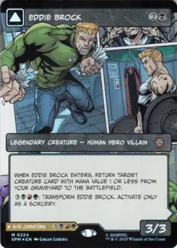 MTG Eddie Brock (0224) (Borderless) (224) | NM Foil | Spider-Man {SPM} - Image 2