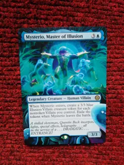 Mysterio, Master of Illusion MTG Marvel's Spider-Man Hand Painted Altered Art v - Image 2