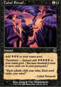 Cabal Ritual Torment Magic mtg Moderate Play, English x1 - Image 1