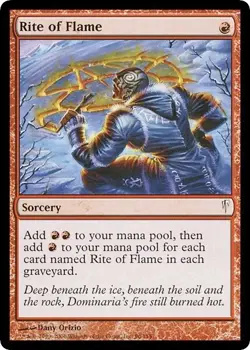 RITE OF FLAME x4 mtg EX/NM Coldsnap 4 Common - Image 1