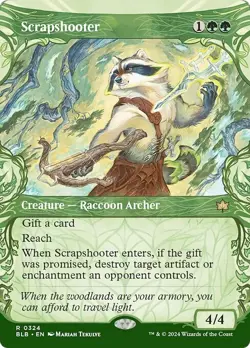 Showcase SCRAPSHOOTER x4 mtg NM-M Bloomburrow 4 Rare - Image 1