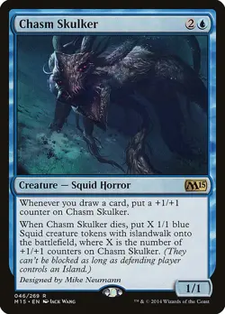Chasm Skulker - Foil Magic 2015 (M15) Magic mtg Light Play, English x1 - Image 1