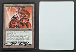 RARE SIGNED MtG Magic Chris Rush Artist Proof _ Antiquities _ YOTIAN SOLDIER _ - Image 1