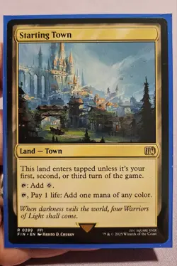 🔥 MTG x FF - Starting Town - FIN Rare Reg Land-Town # 289 FFI, NM 🔥 - Image 1