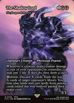 x1 The Shadow Lord - Gix, Yawgmoth Praetor - Showcase M MTG Final Fantasy: Throu - Image 1