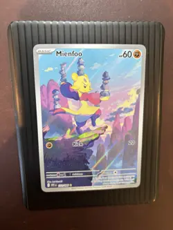 2025 Pokemon Mienfoo Scarlet & Violet White Flare Illustration Rare #133/086 NM - Image 1