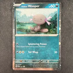 Pokemon TCG Paldean Wooper SVP 041 Black Star Promo Cosmos Holo Card - Image 1