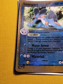 Pokemon TCG Swampert EX Ruby and Sapphire 23/109 Reverse Holo Rare LP/MP - Image 5