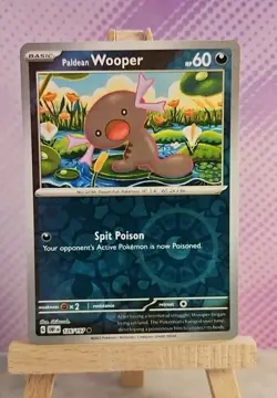 Pokemon TCG: Paldean Wooper (Reverse Holo) 126/197 - Obsidian Flames - NM - Image 1
