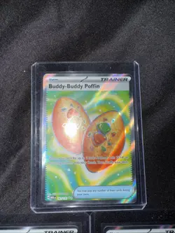 Lot Of 3 Buddy Buddy Poffin 167/132 Pokemon Mega Evolution Full Art Trainer - Image 2