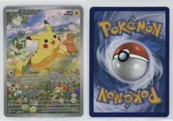 Pikachu (Paldea Adventure Chest) Holo Pokemon Scarlet & Violet Black Star Promo - Image 3