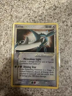 Pokemon TCG Latios Gold Star 106/107 EX Deoxys 2005 Heavily Played Holo - Image 2