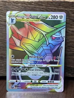 Pokemon TCG Astral Radiance ORIGIN FORME DIALGA VSTAR 198/189 Secret Rare NM - Image 1