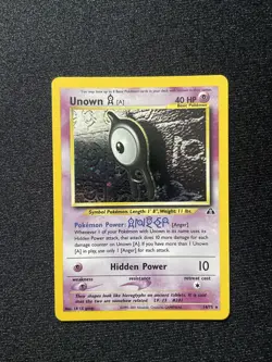 Pokemon TCG - Unown [A] 14/75 Holo Rare - Neo Discovery NM - Image 2
