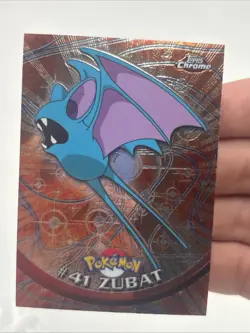 Pokemon Zubat #41 Topps Chrome Base Holo NM - Image 1