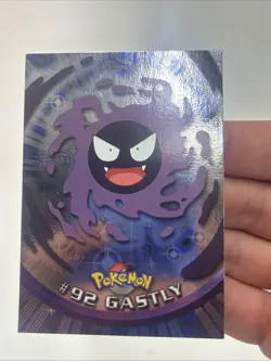 Pokemon 2000 Topps Series 2 Blue Logo Gastly #92 Foil - Image 1