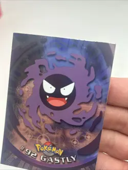 Pokemon 2000 Topps Series 2 Blue Logo Gastly #92 Foil - Image 3