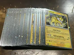 LOT OF (115) Jolteon 169 Cosmos Holo Black Star Promo Prismatic Evolutions - Image 1