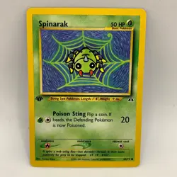 Pokemon TCG - Spinarak 64/75 1st Edition Common - WOTC Neo Discovery - NM - Image 1