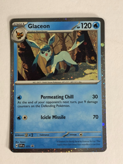 Pokemon TCG Promo SVP 171 Cosmos Holographic Glaceon Near Mint - Image 1