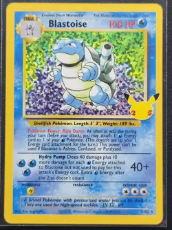 Blastoise 2/102 (Holo) Celebrations Classic Collection Near Mint Pokemon TCG - Image 1