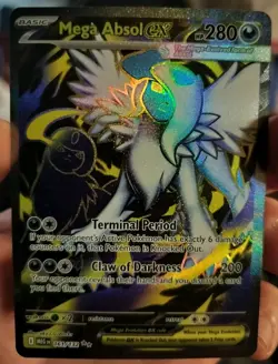 Mega Absol ex Full Art Ultra Rare 161/132 Pokemon Mega Evolution English - Image 1